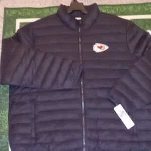 Kansas City Chiefs Full Zip Puffer Jacket Winter Coat NWT